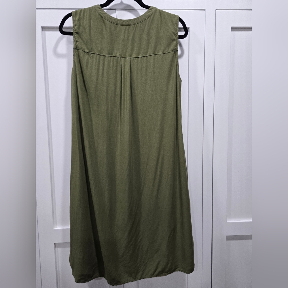 👗GAP Olive Green Tank Dress – Size Large - Picture 12 of 13